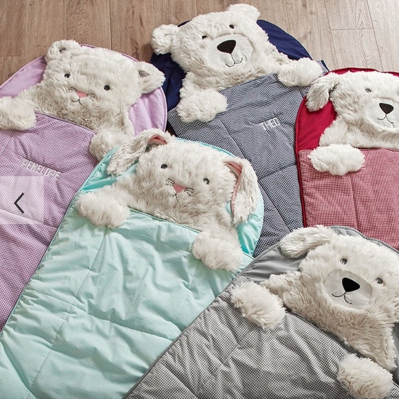 Pottery Barn Kids Other - Shaggy Head Bunny Sleeping Bag Pottery Barn Kids “Riley”